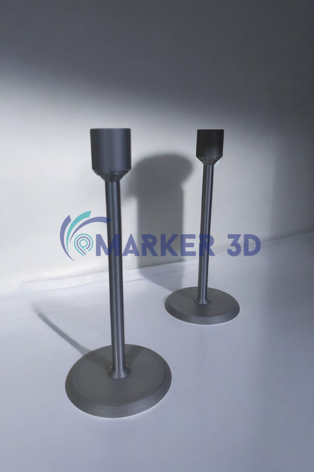 Modern Tarz Mumluk 2'li Set 3D Baskı