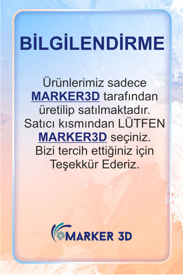 Modern Tarz Mumluk 2'li Set 3D Baskı
