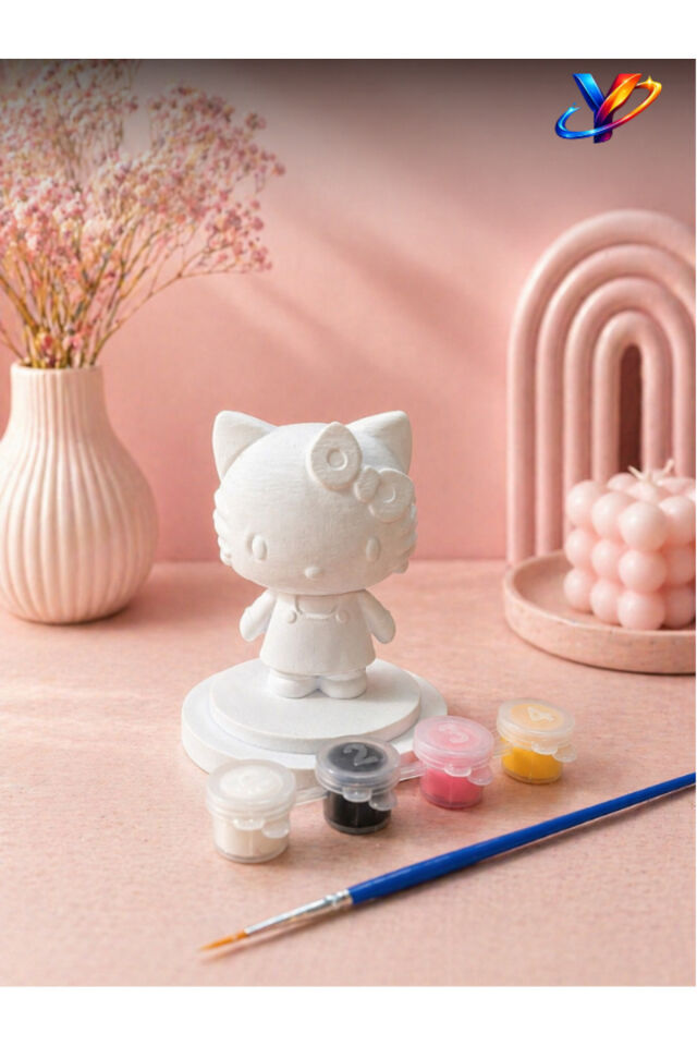 10 cm Pastel Dokunuşlu Boyanabilir Mini Figür Seti