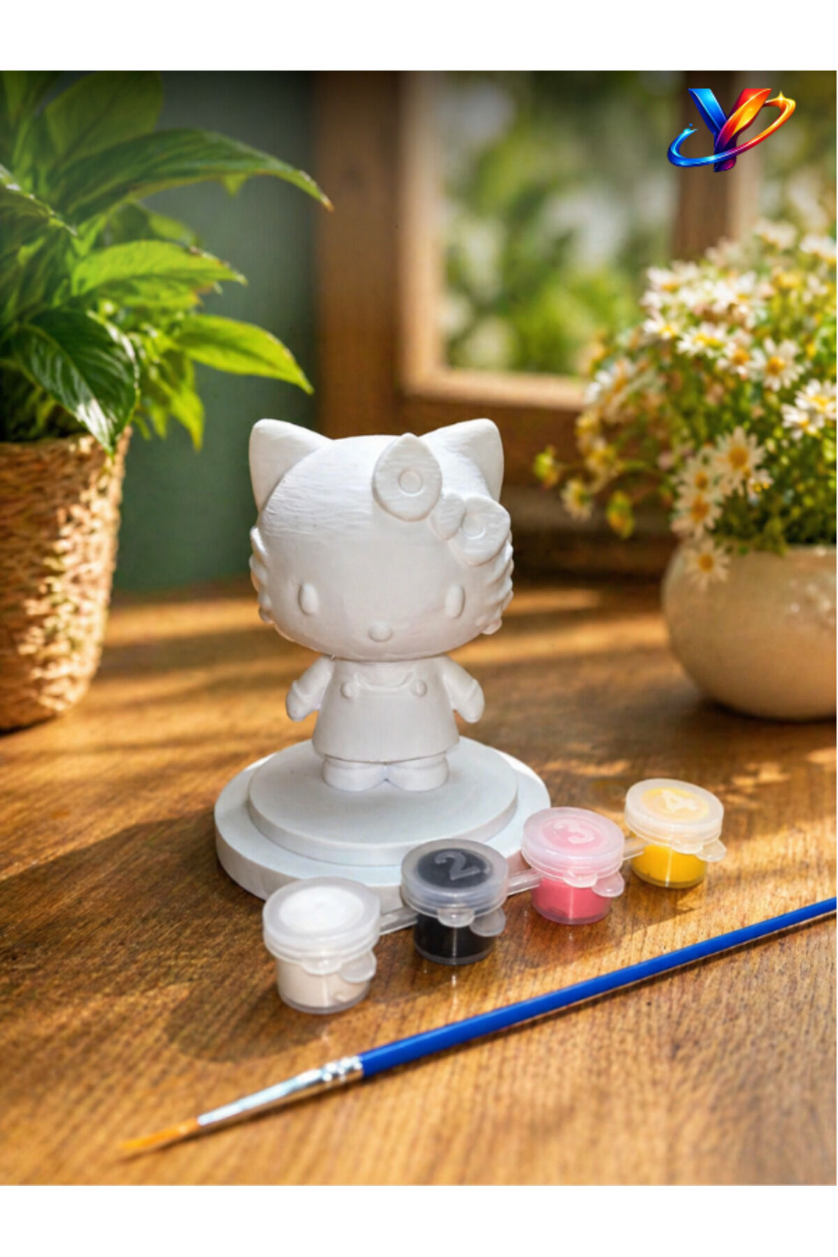 10 cm Pastel Dokunuşlu Boyanabilir Mini Figür Seti