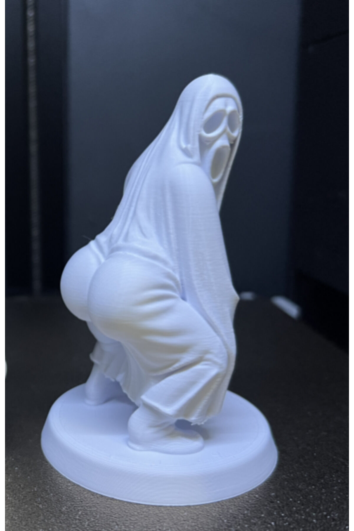 3D Masa - Kitaplık - Gamer Dekorasyonu Ghost Azrail Kitaplık Figürü 9 Cm