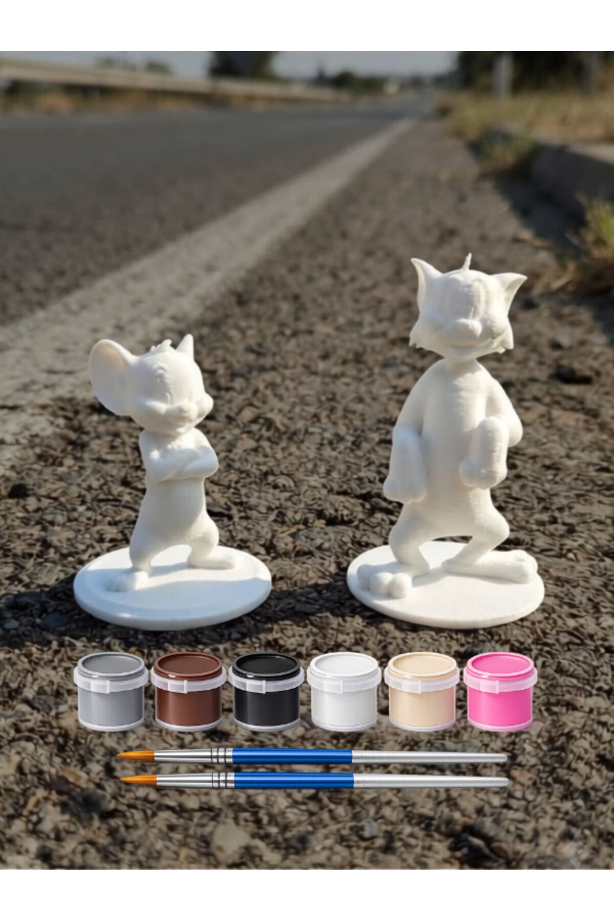 Kuyruklu Dostlar 3D Boyama Seti – 2'li Figür Kiti