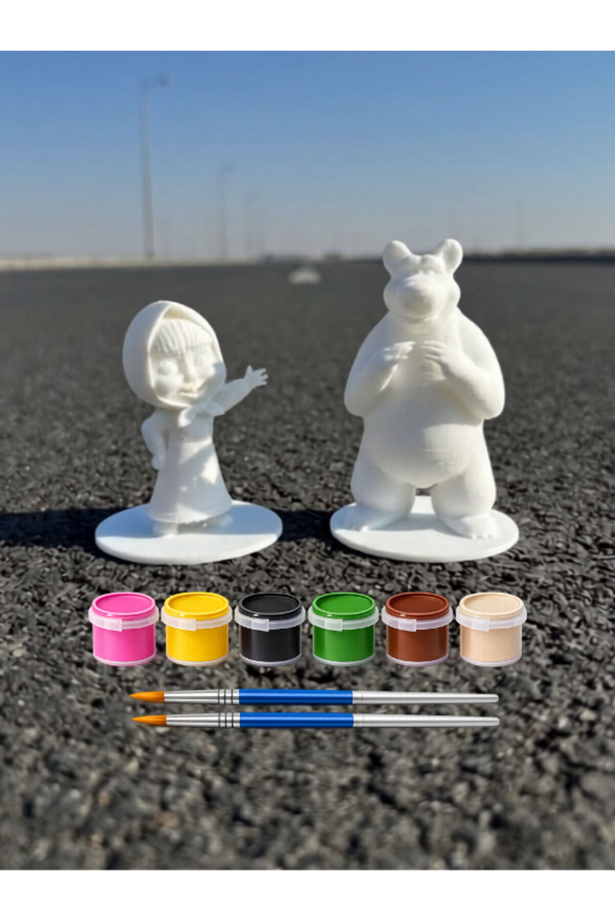 Masal Arkadaşları 3D Boyama Seti – 2'li Figür Boyama Kiti